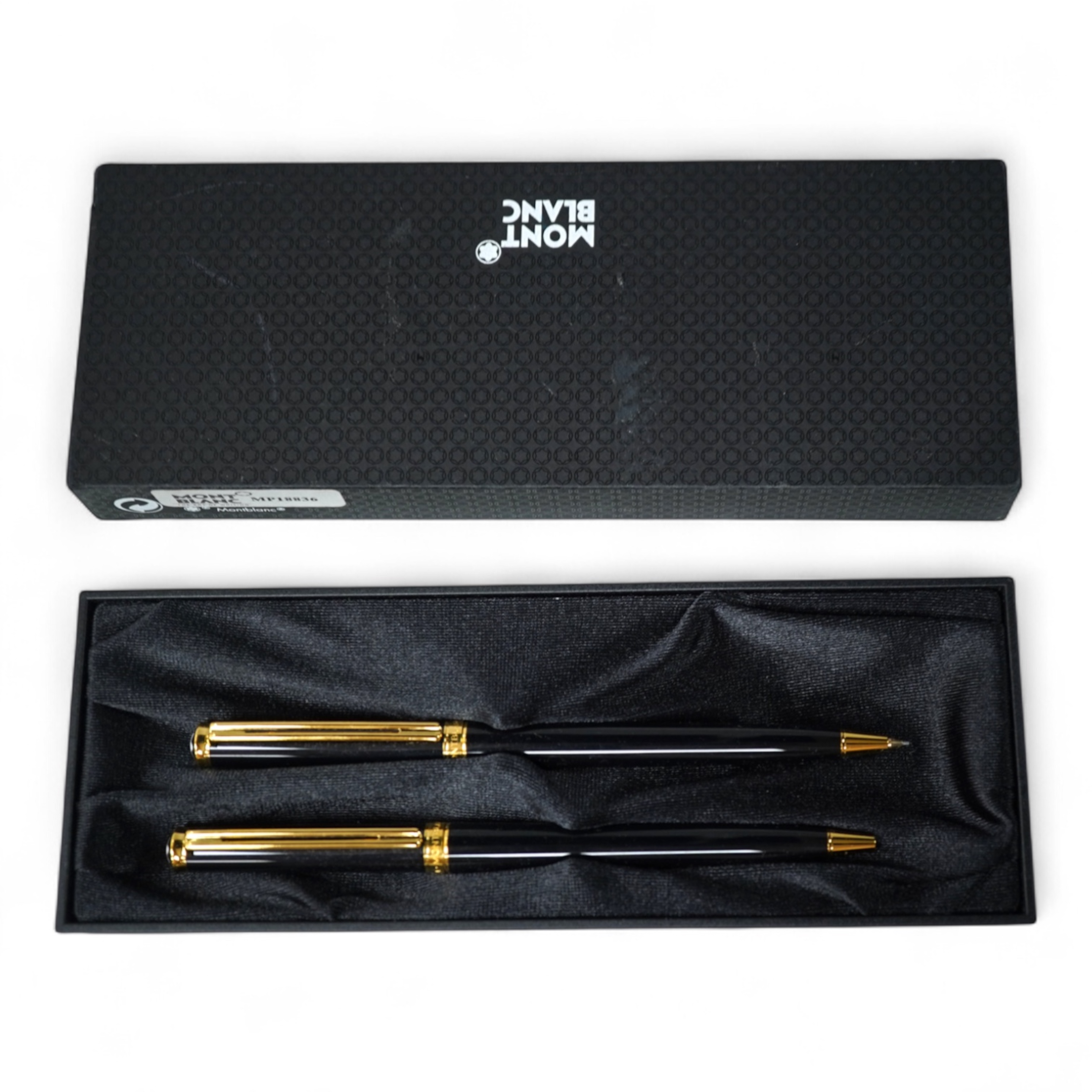 A Montblanc Noblesse Oblige pencil and ballpoint pen set, cased